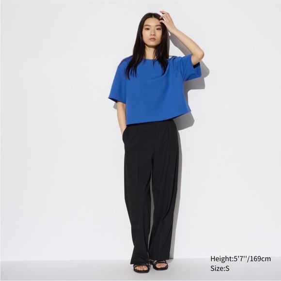 Uniqlo Pants - Uniqlo pleated wide pants M